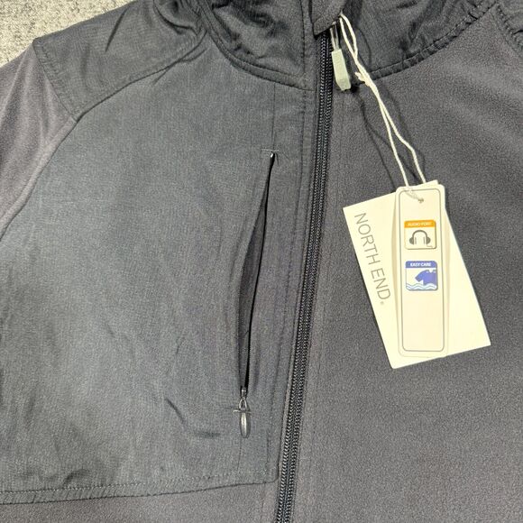 North End NWT Men's L Excursion Trail Fabric-Block Fleece Jacket Black 88215 - Picture 8 of 16